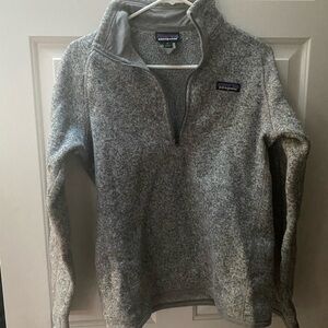 Patagonia Gray Better Sweater Quarter Zip Pullover